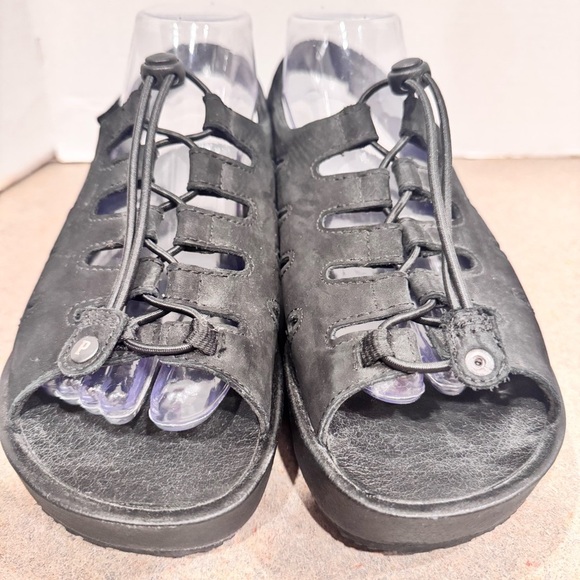 Pandere The Traveler Women’s Sandal In Black Size 8 Bungee Orthotic Shoe - Picture 5 of 9